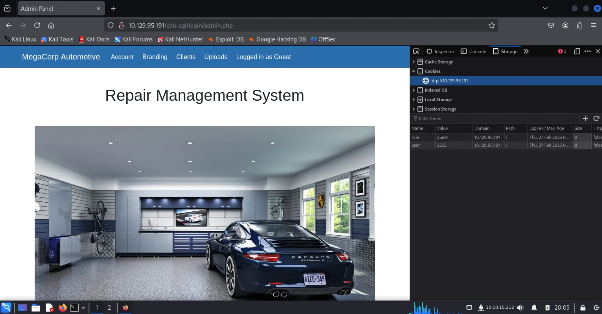 Guest access to the Repair Management System